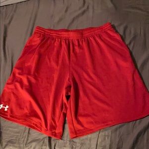 Under armour red shorts